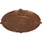 Ekena Millwork Attica Ceiling Medallion (Fits Canopies up to 3 3/4"), 39 1/2"OD x 2 1/2"P, Polished Copper CM39ATPOS - alternate 2